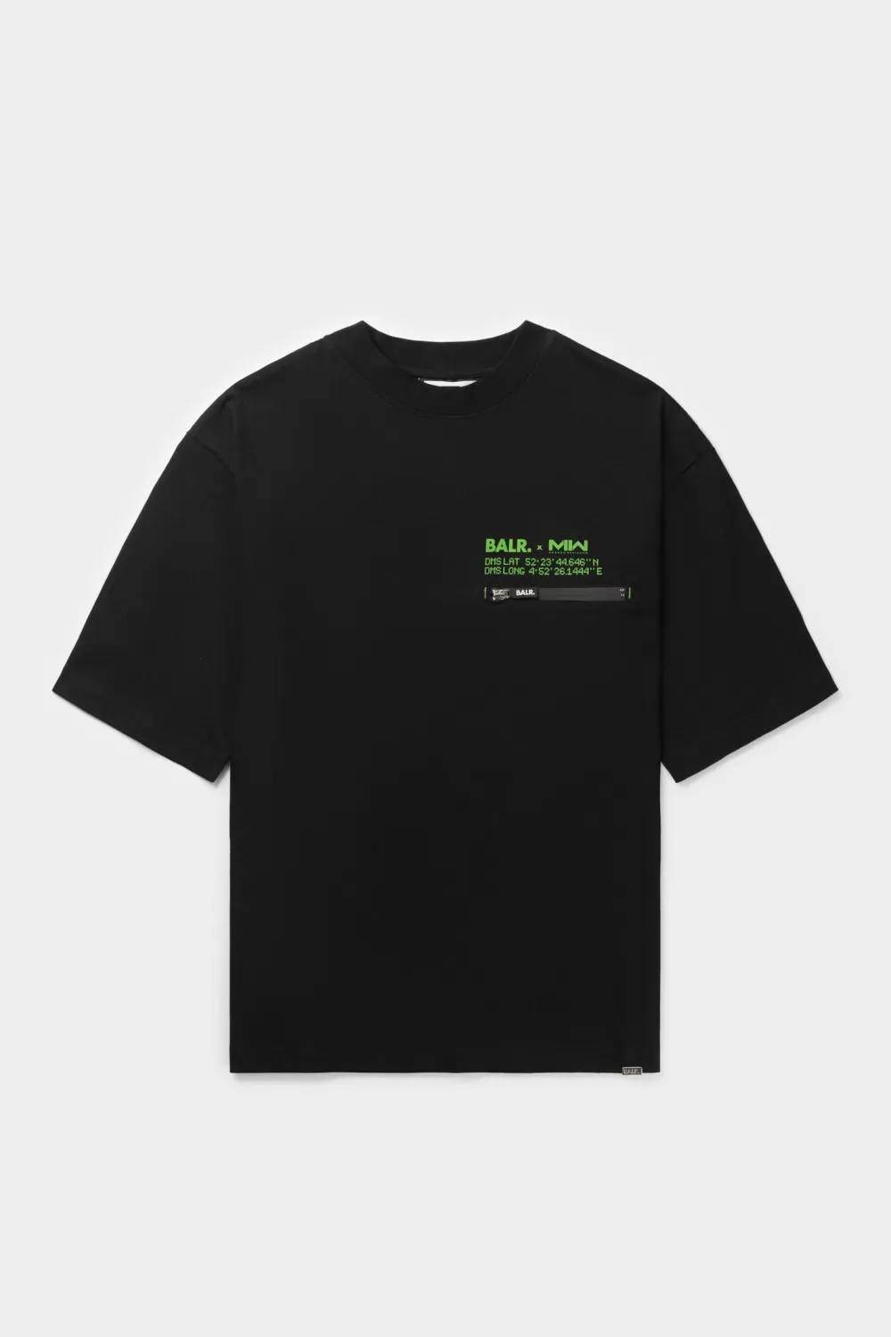 BALR. X Mwii Joey Box T-Shirt Jet Black Discount