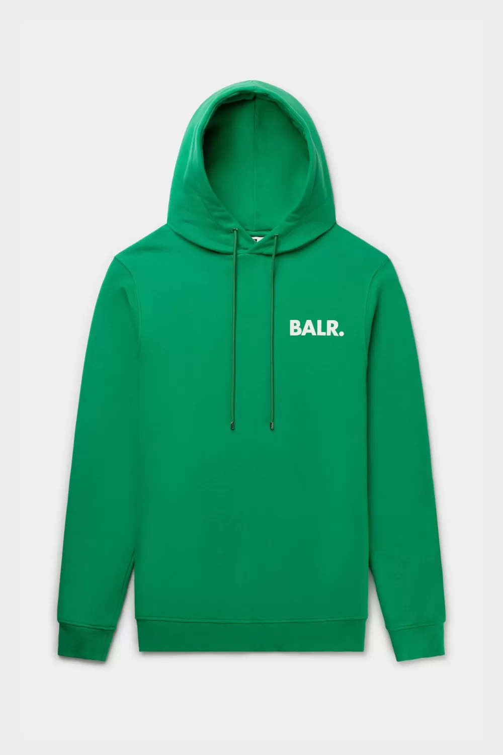 BALR. Brand Straight Small Logo Hoodie Putting Green/Bright White Discount