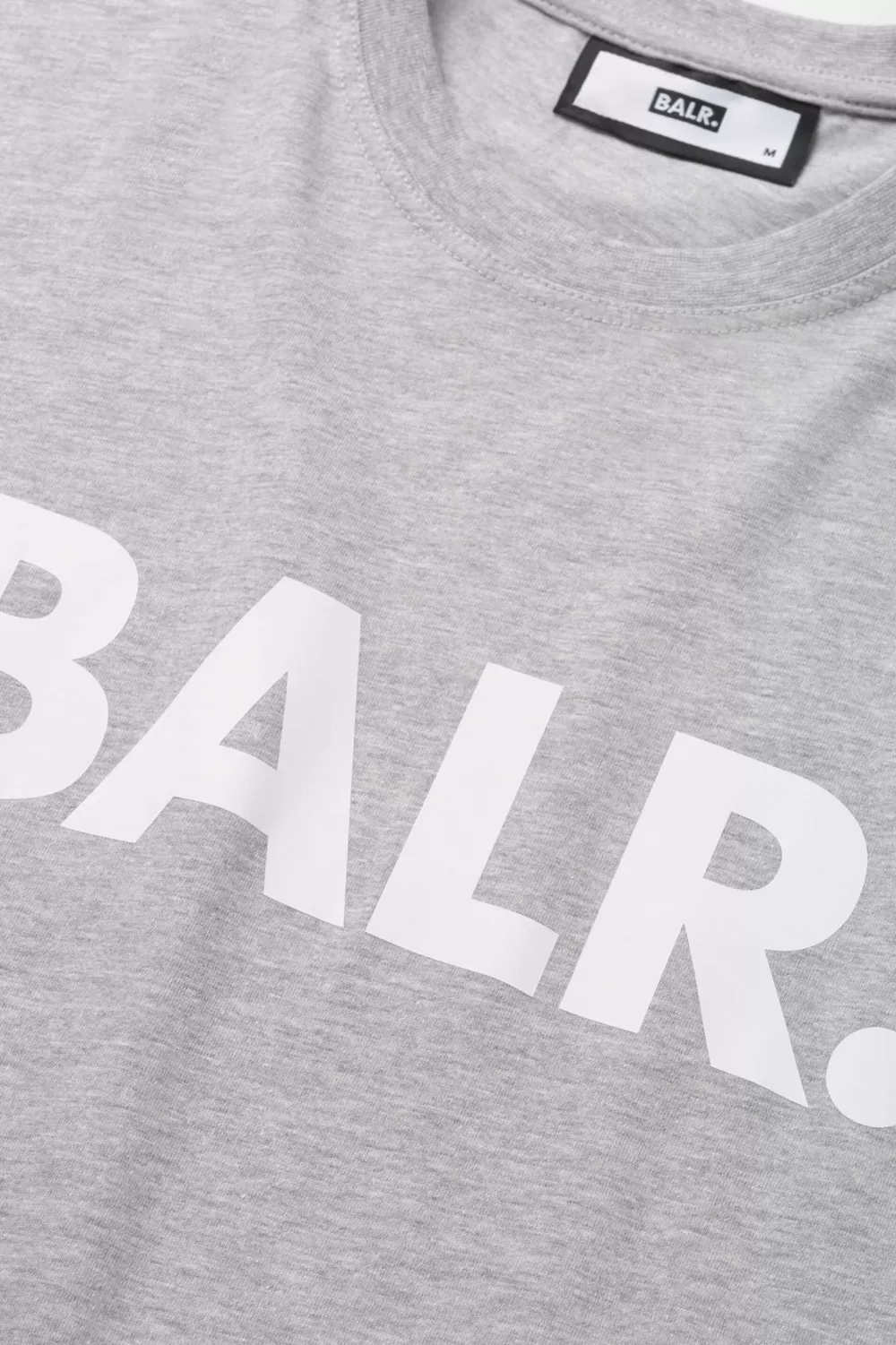 BALR. Brand Straight T-Shirt Grey Melange Best Sale