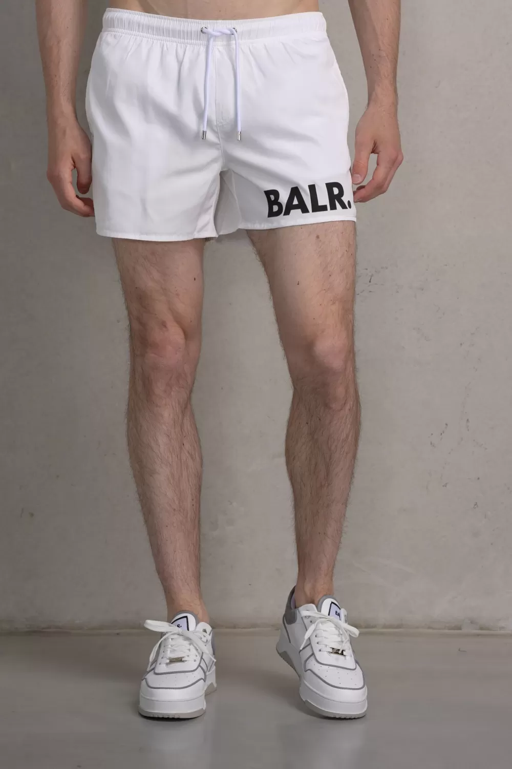 BALR. Classic Big Brand Swim Short Bright White Cheap