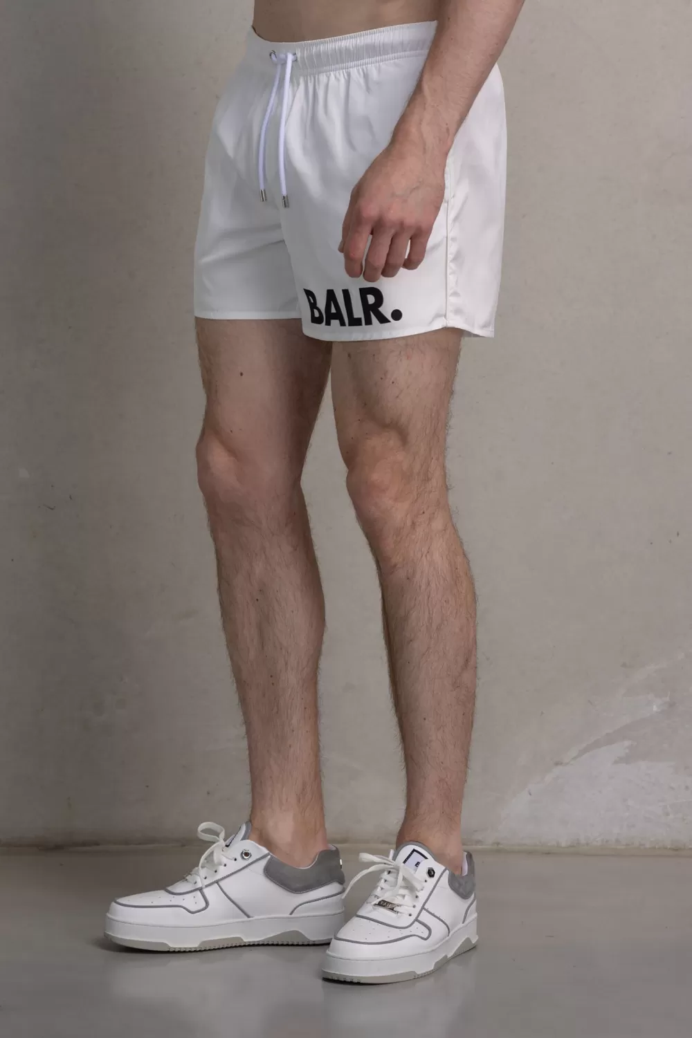 BALR. Classic Big Brand Swim Short Bright White Cheap