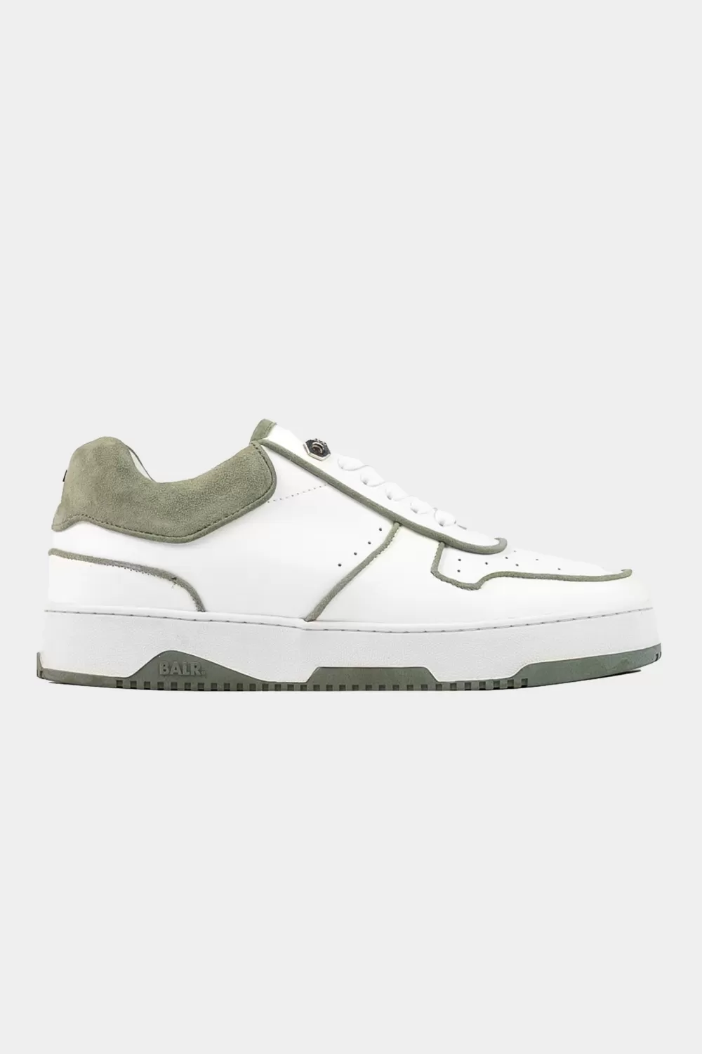 BALR. Club B Classic Sneaker Bright White/Dark Forest Discount