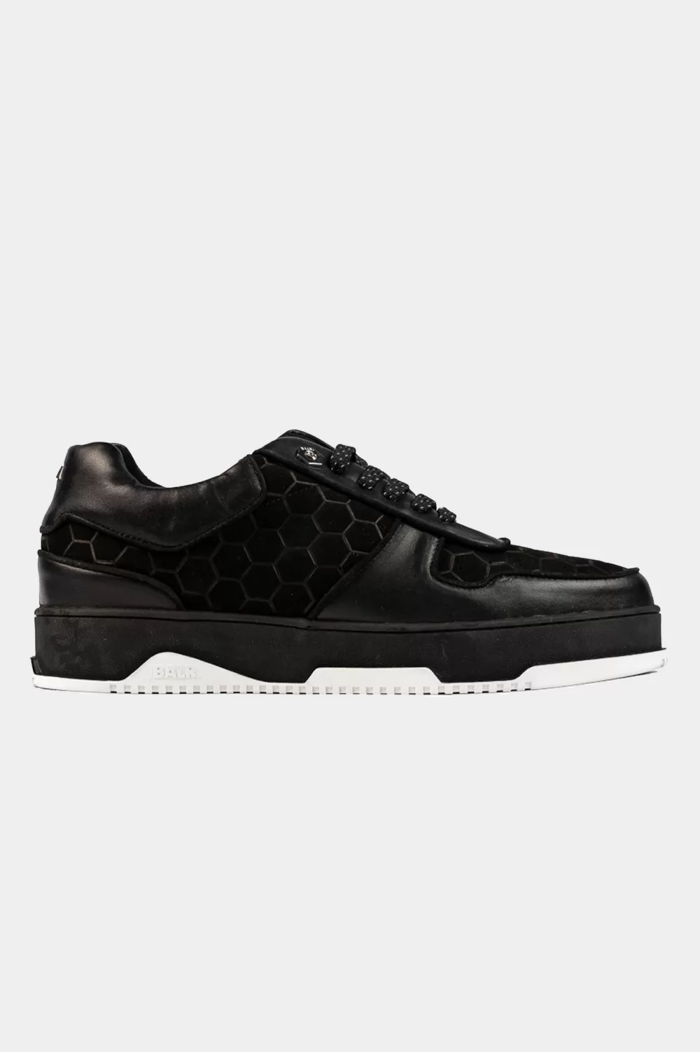 BALR. Club C Classic Debossed Hex Sneaker Jet Black Best Sale