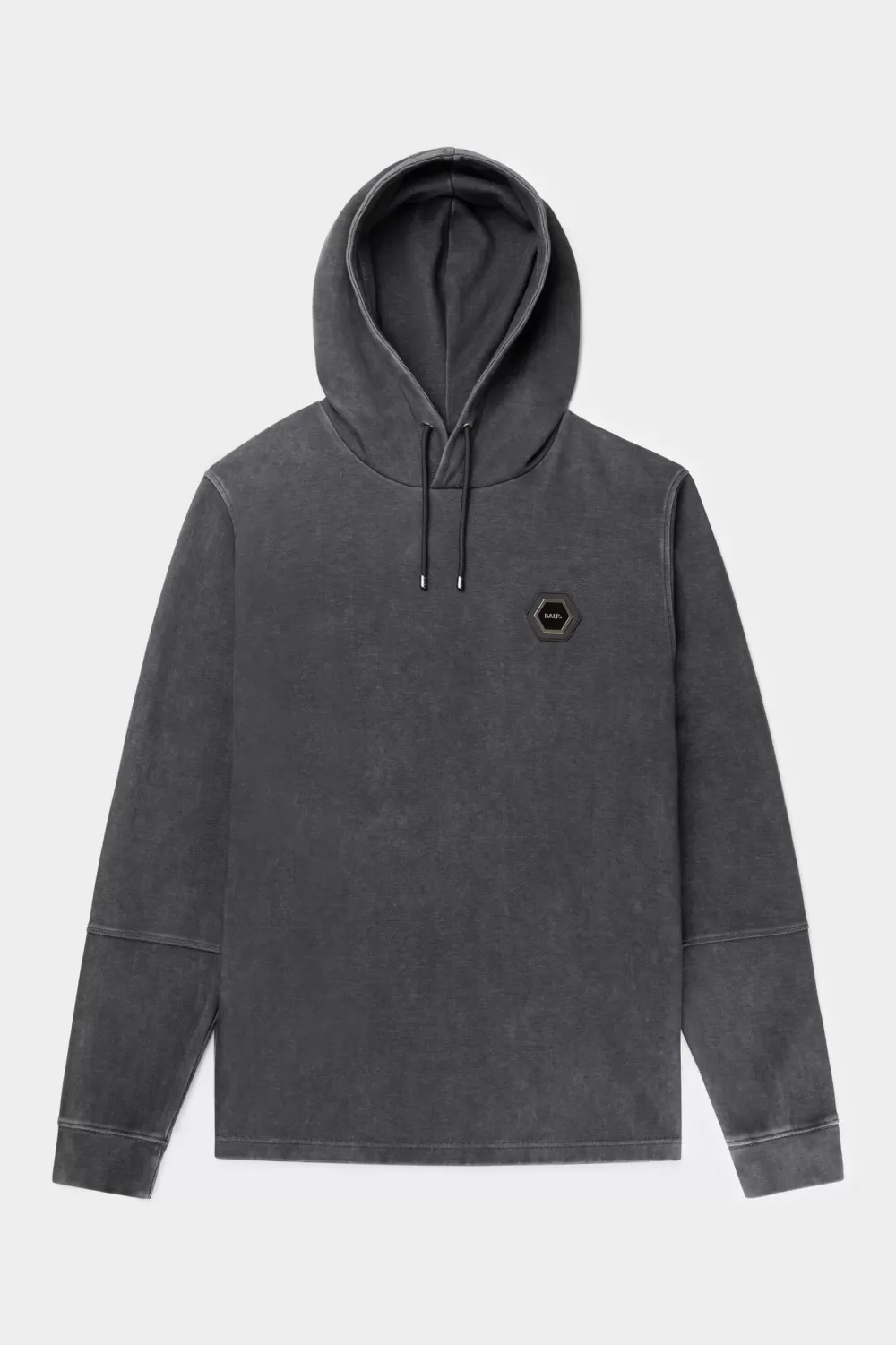 BALR. D13 Straight Washed Hoodie Washed Black Flash Sale