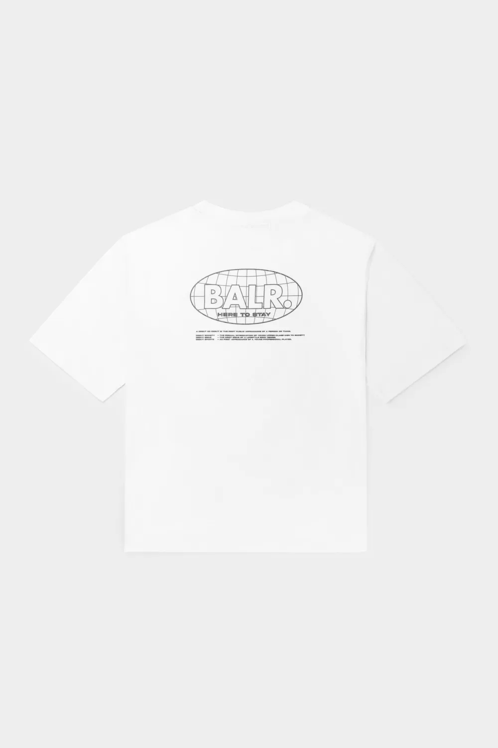 BALR. Joey Box H2S Globe T-Shirt Bright White Best