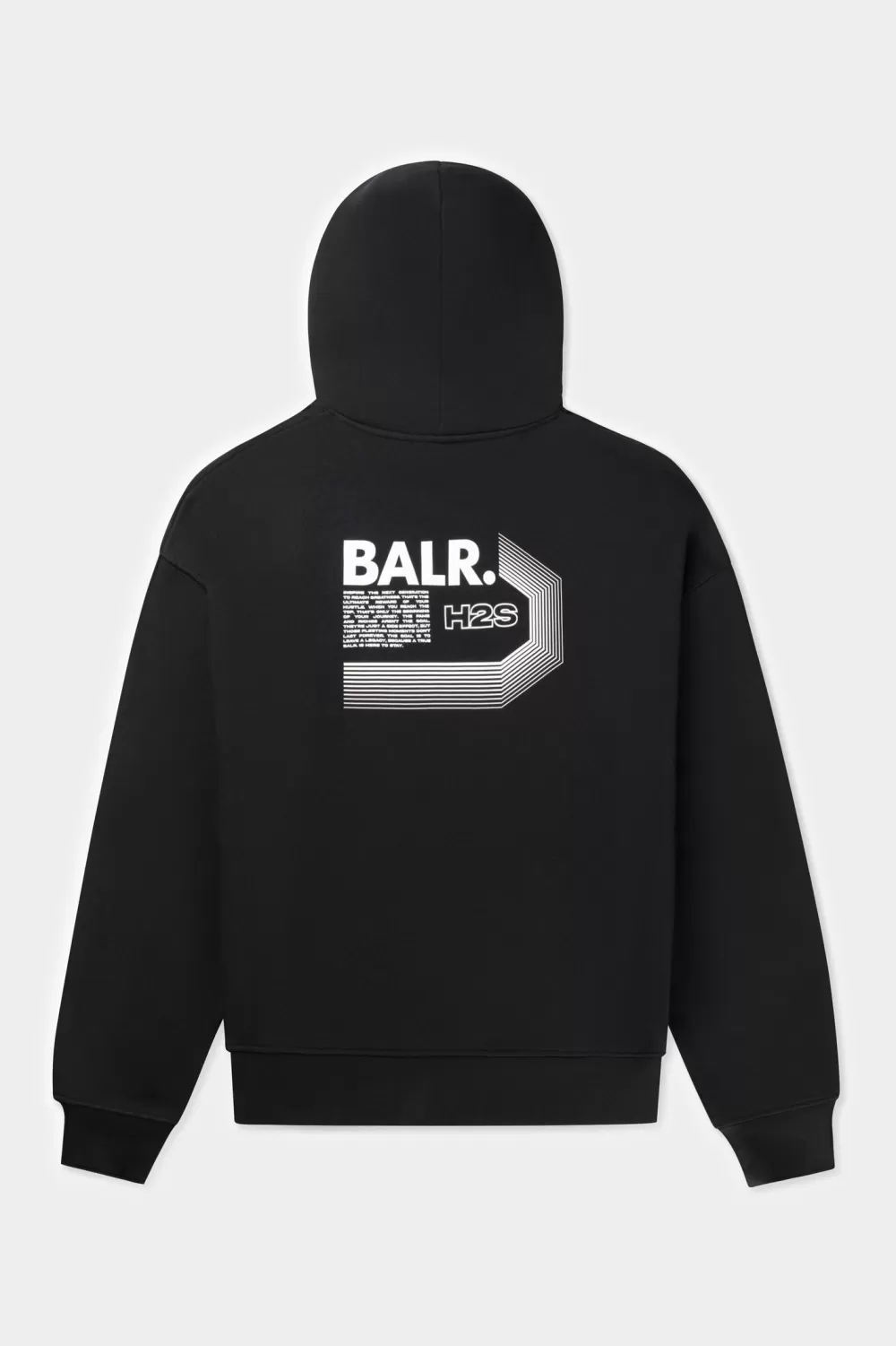 BALR. Joey Box Half Track H2S Hoodie Jet Black Store