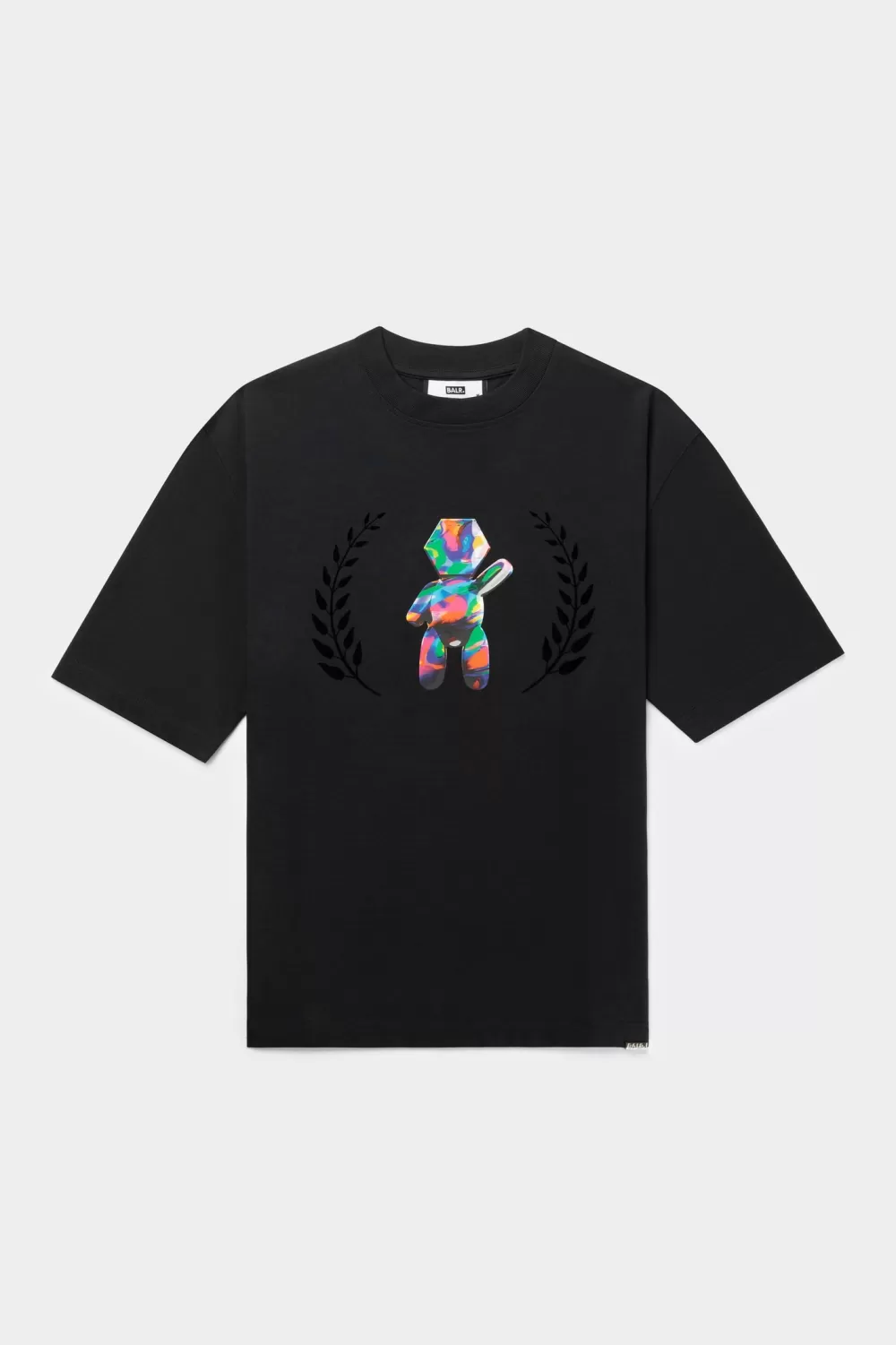BALR. Joey Box Holographic Crest T-Shirt Jet Black Online