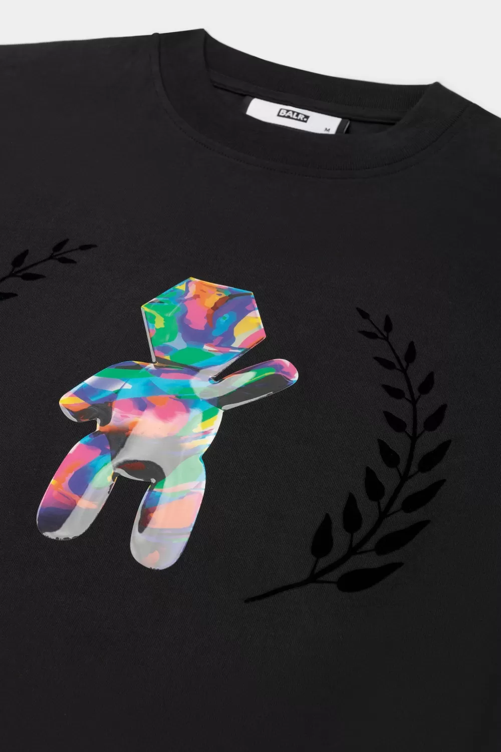 BALR. Joey Box Holographic Crest T-Shirt Jet Black Online