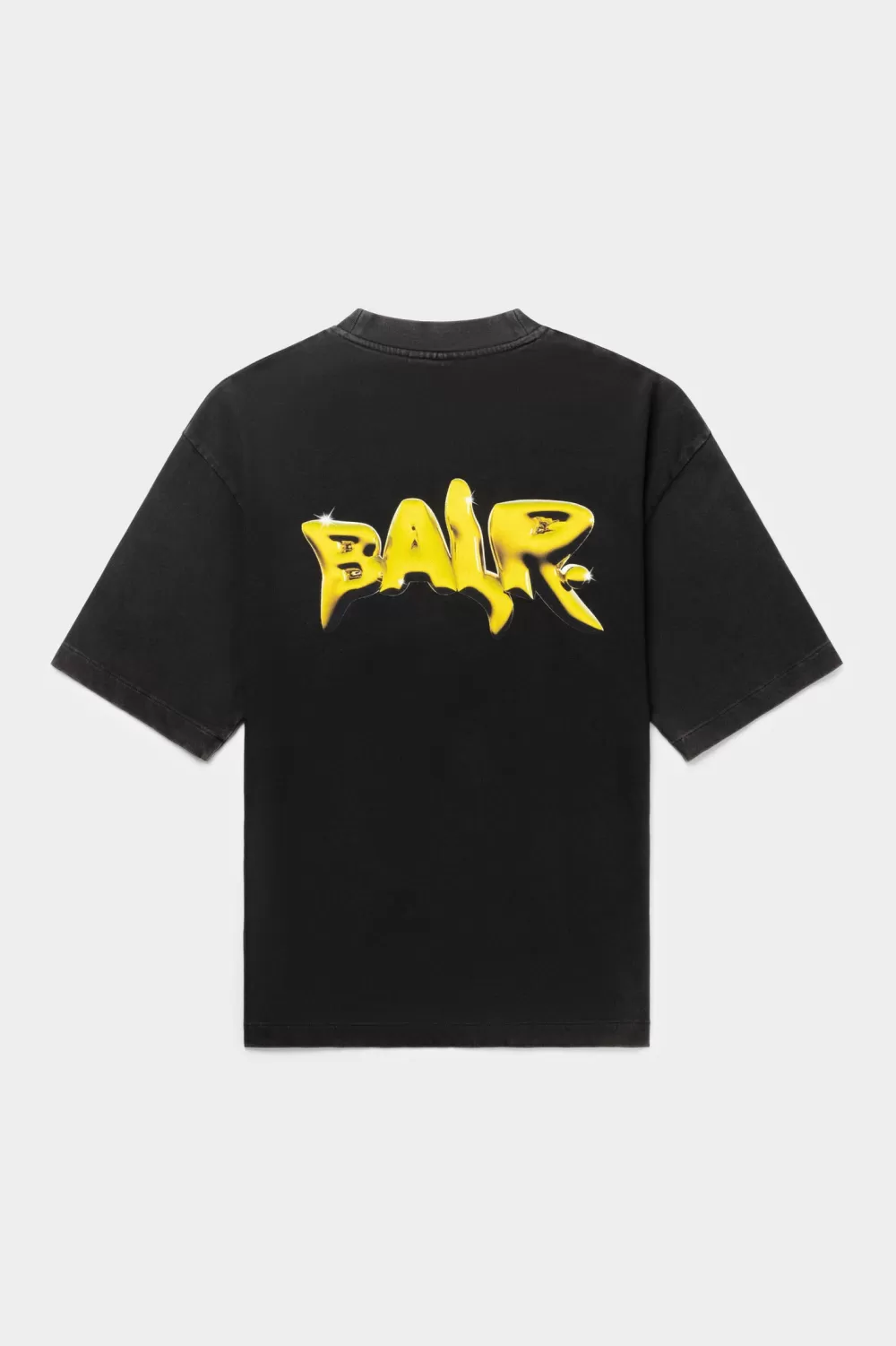 BALR. Joey Box Washed Melted Brand T-Shirt Jet Black Best