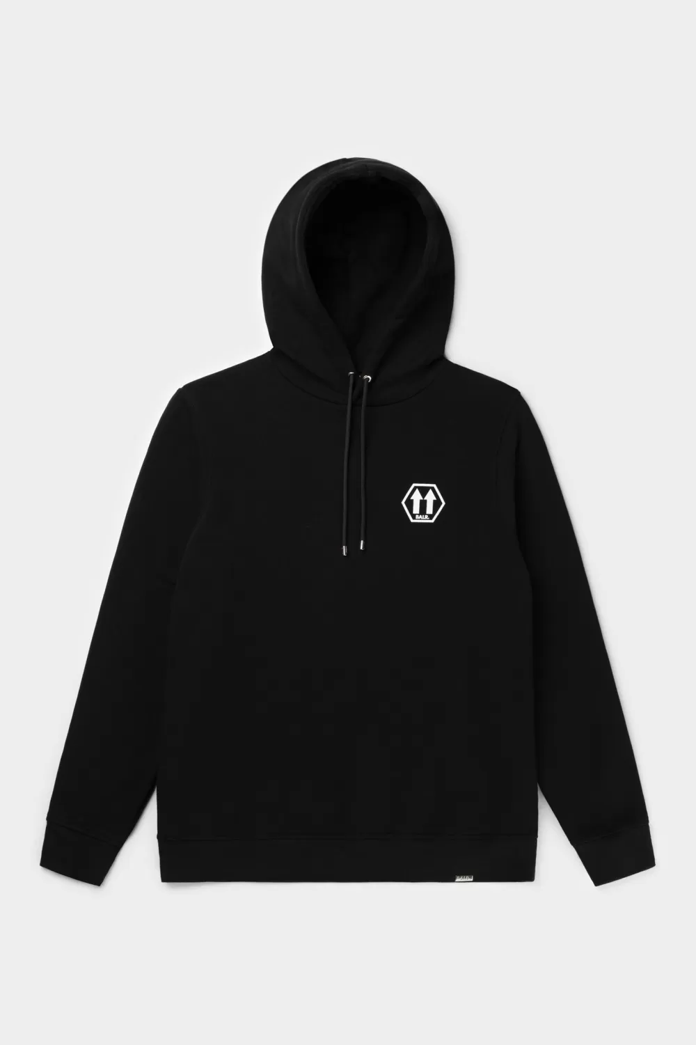 BALR. Olaf Straight Arrow Hoodie Jet Black Fashion