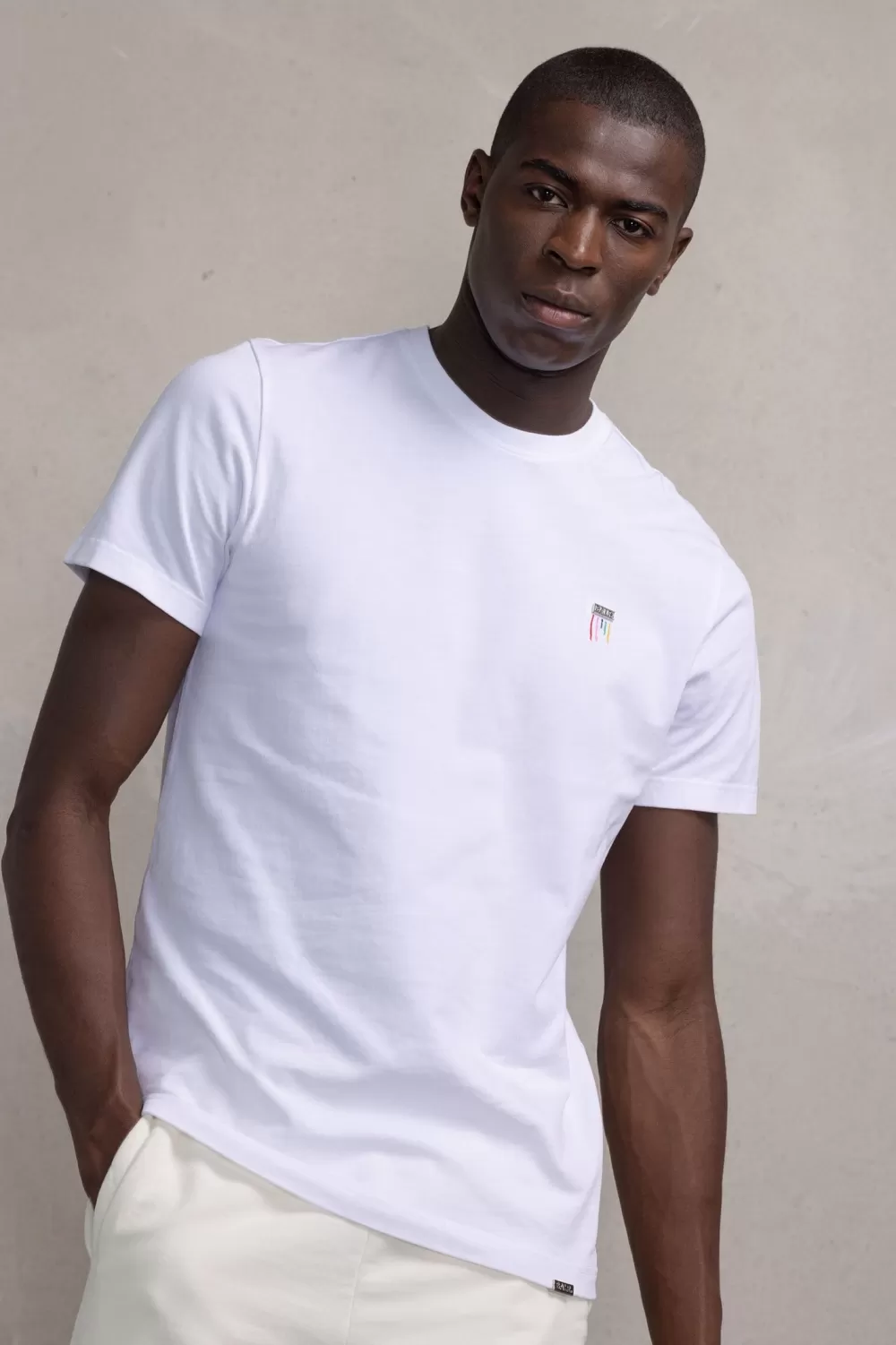 BALR. Olaf Straight Colored Letters T-Shirt Bright White Cheap