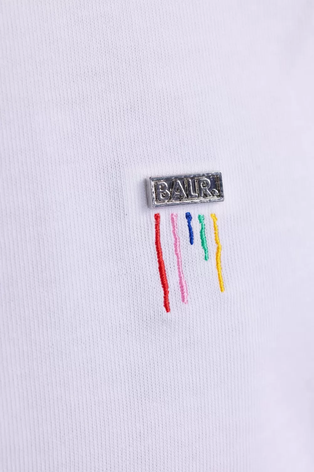 BALR. Olaf Straight Colored Letters T-Shirt Bright White Cheap