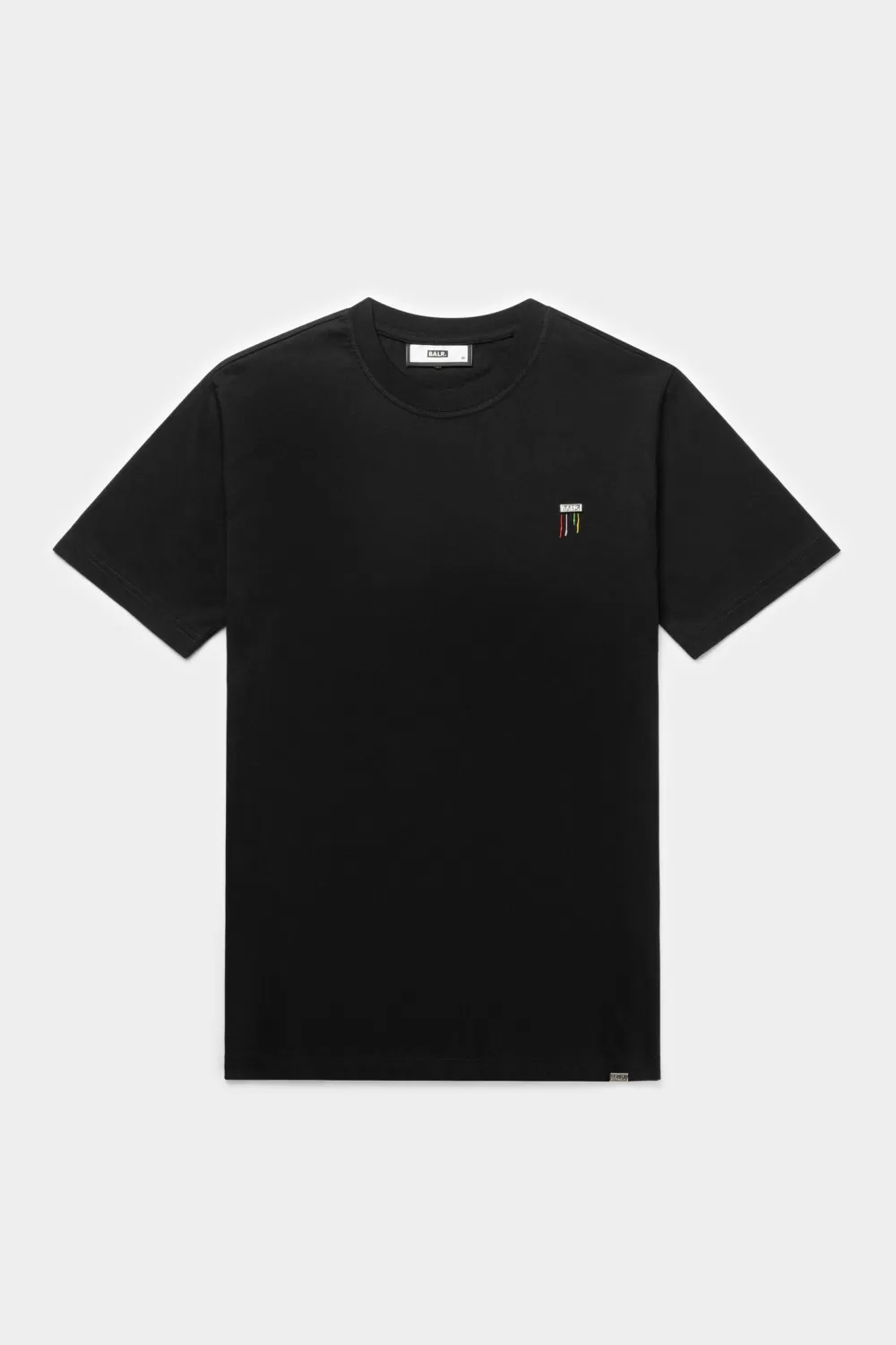 BALR. Olaf Straight Colored Letters T-Shirt Jet Black Fashion