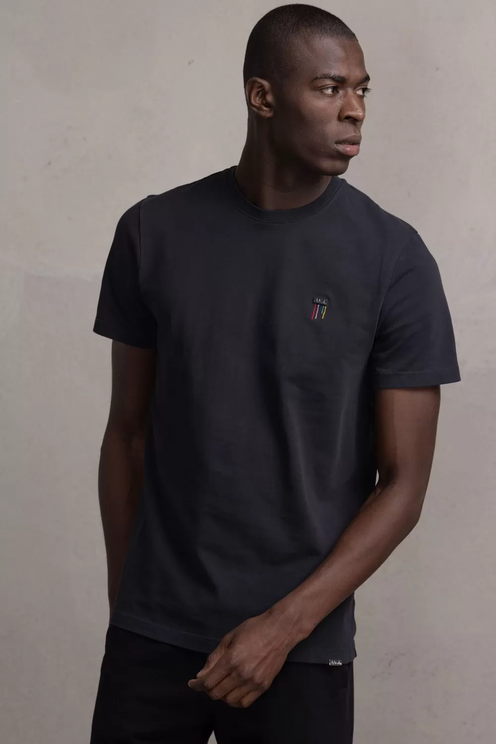 BALR. Olaf Straight Colored Letters T-Shirt Jet Black Fashion