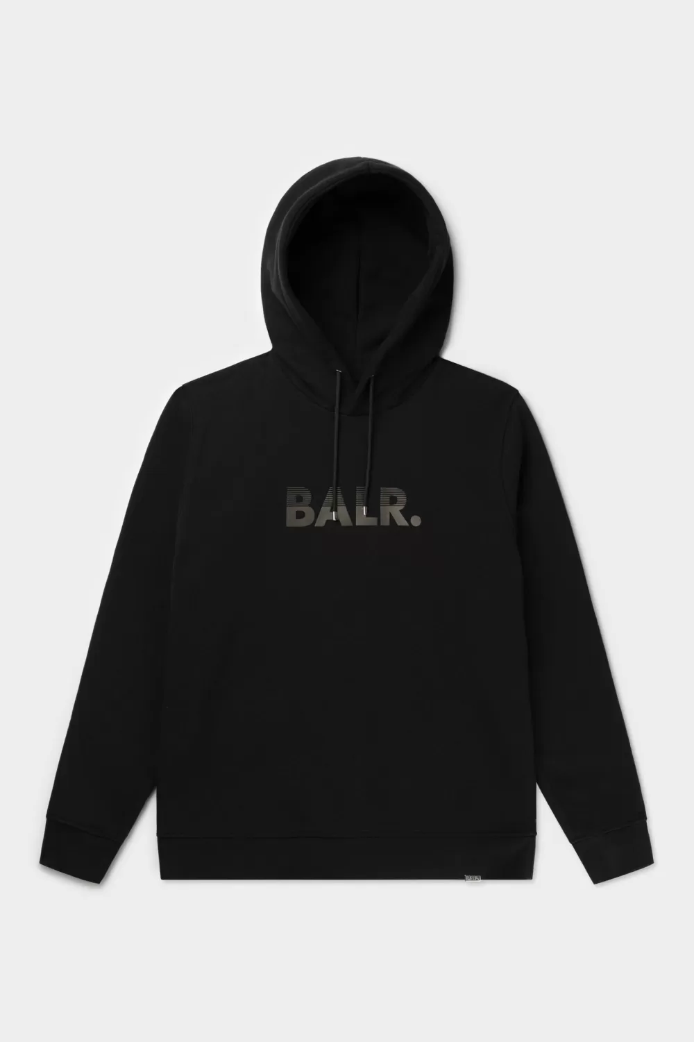 BALR. Olaf Straight Half Track Hoodie Jet Black Clearance