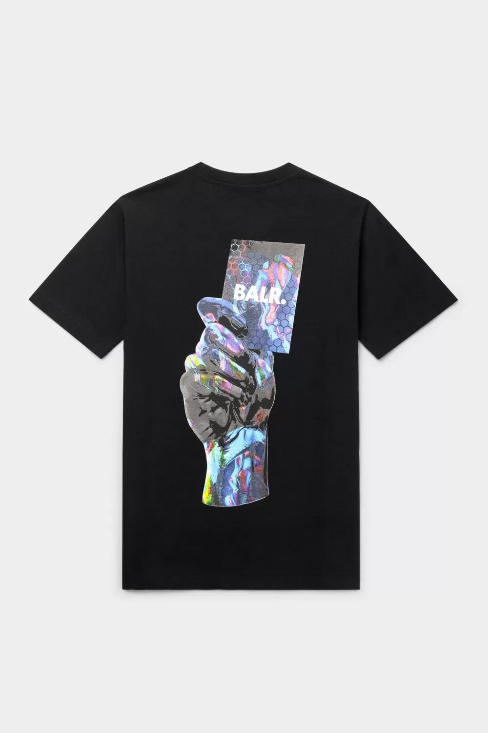 BALR. Olaf Straight Multi Color Card T-Shirt Jet Black Cheap