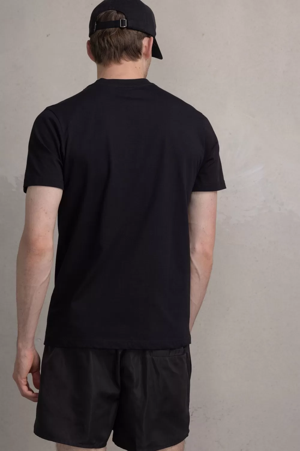 BALR. Olaf Straight Neon Brand T-Shirt Jet Black/Putting Green New