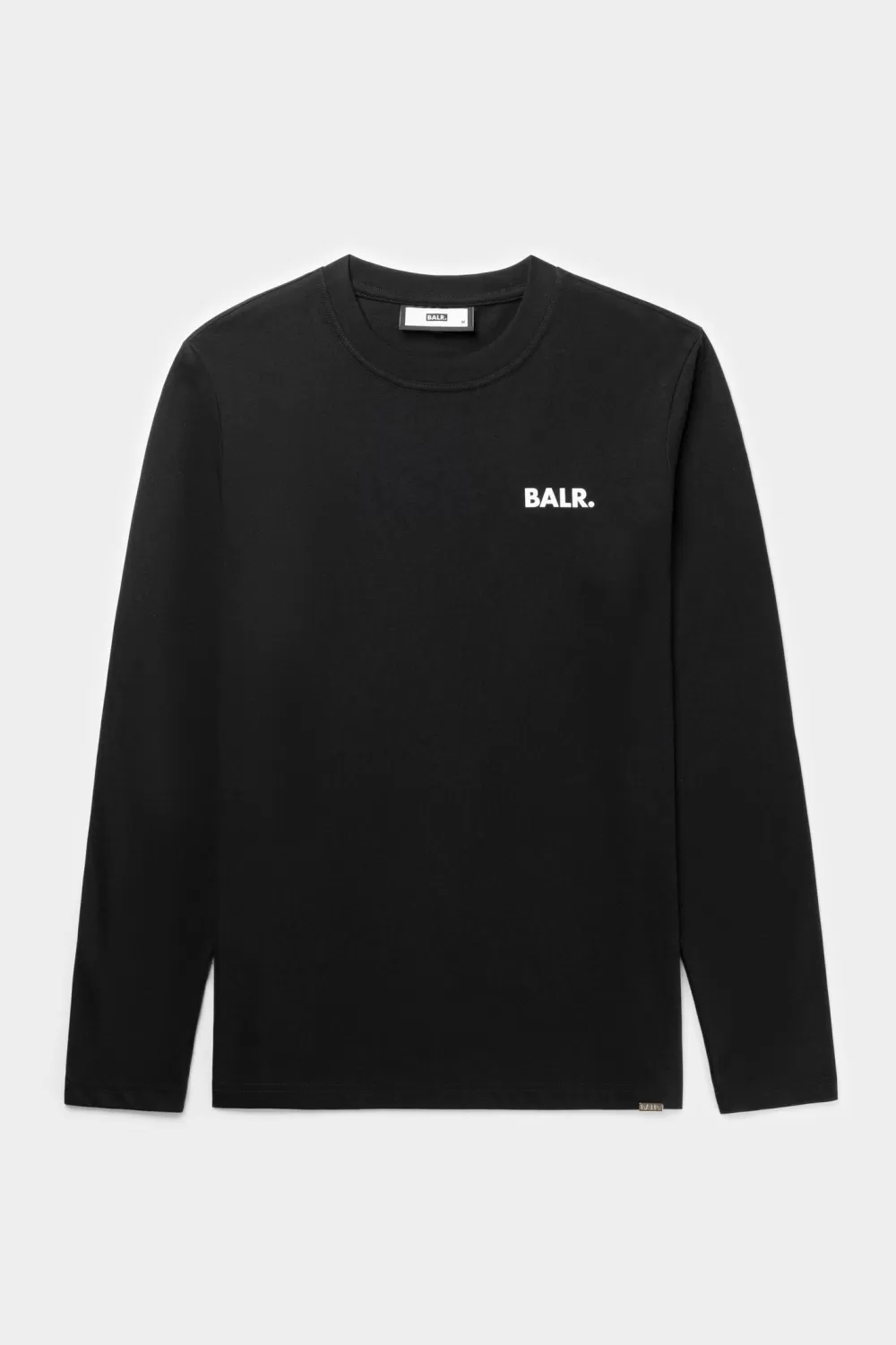 BALR. Olaf Straight Small Logo Longsleeve Jet Black Clearance