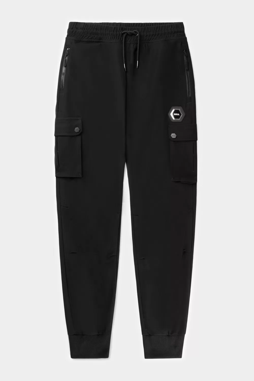 BALR. Q-Cargo Lux Slim Sweatpants Jet Black Best Sale