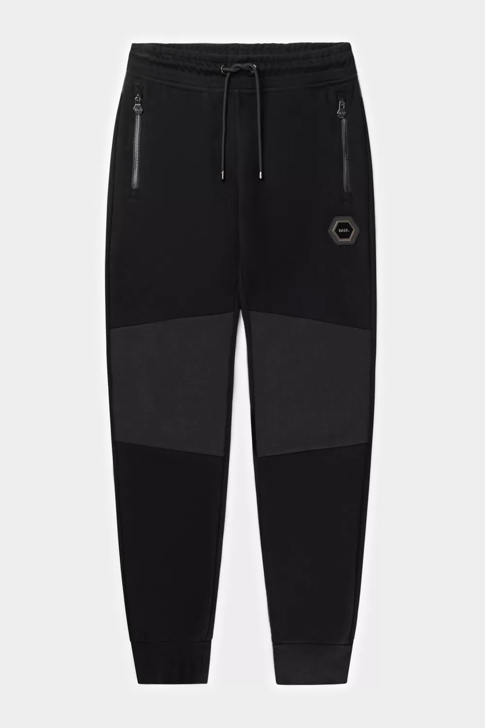 BALR. Q-Colour Block Series Slim Classic Sweatpants Jet Black/Asphalt Hot