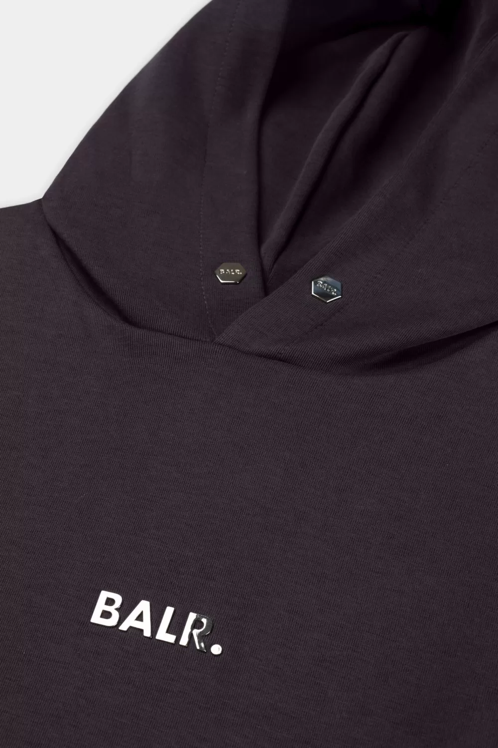 BALR. Q-Series Straight Classic Hoodie Asphalt Flash Sale