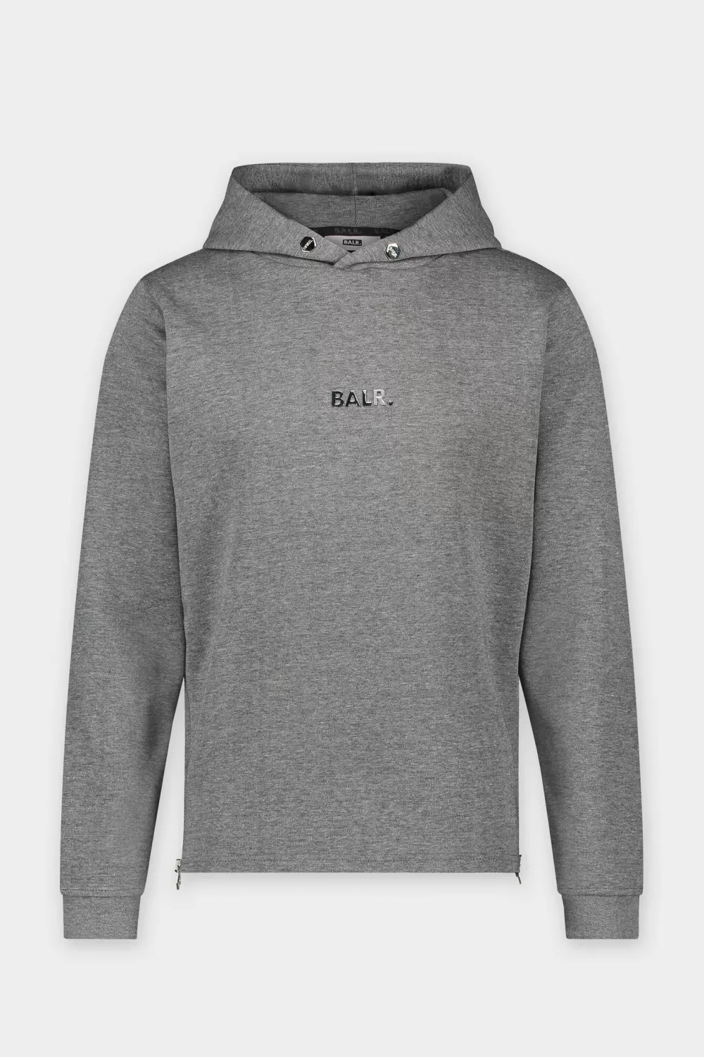 BALR. Q-Series Straight Classic Hoodie Dk Grey Heather Best