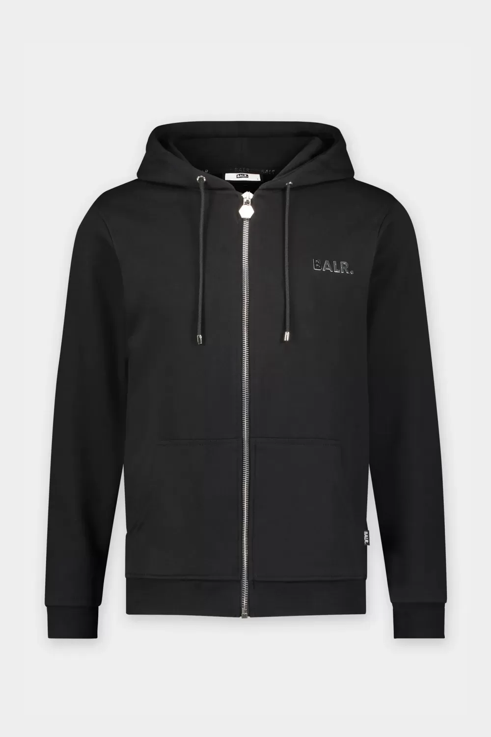 BALR. Q-Series Straight Zipped Hoodie Men Black Sale