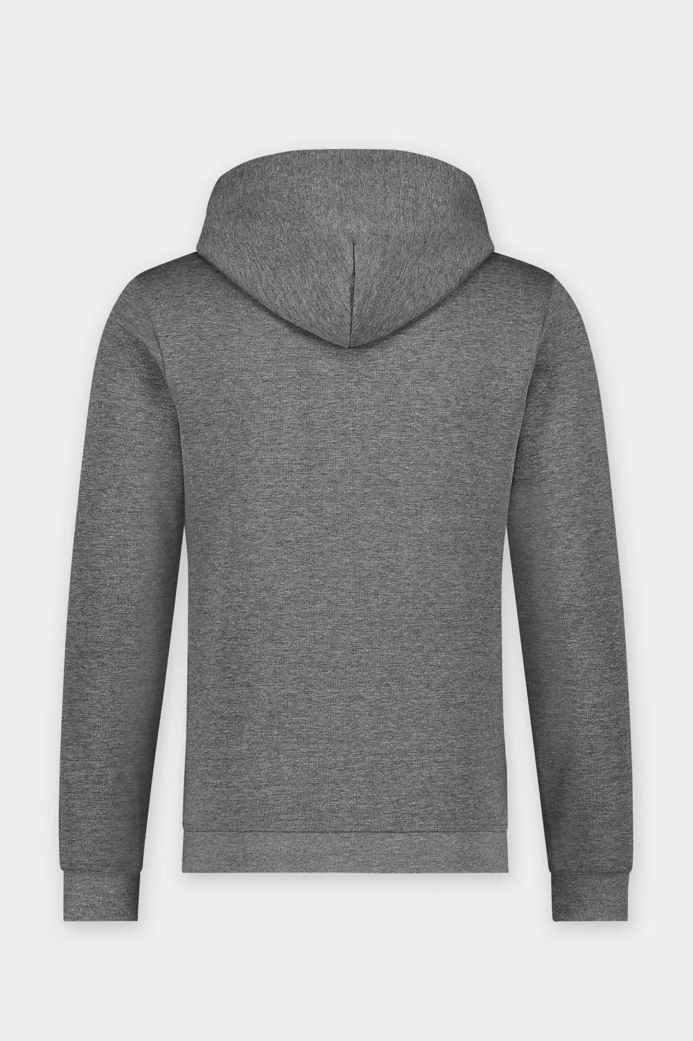 BALR. Q-Series Straight Zipped Hoodie Men Dk Grey Heather New