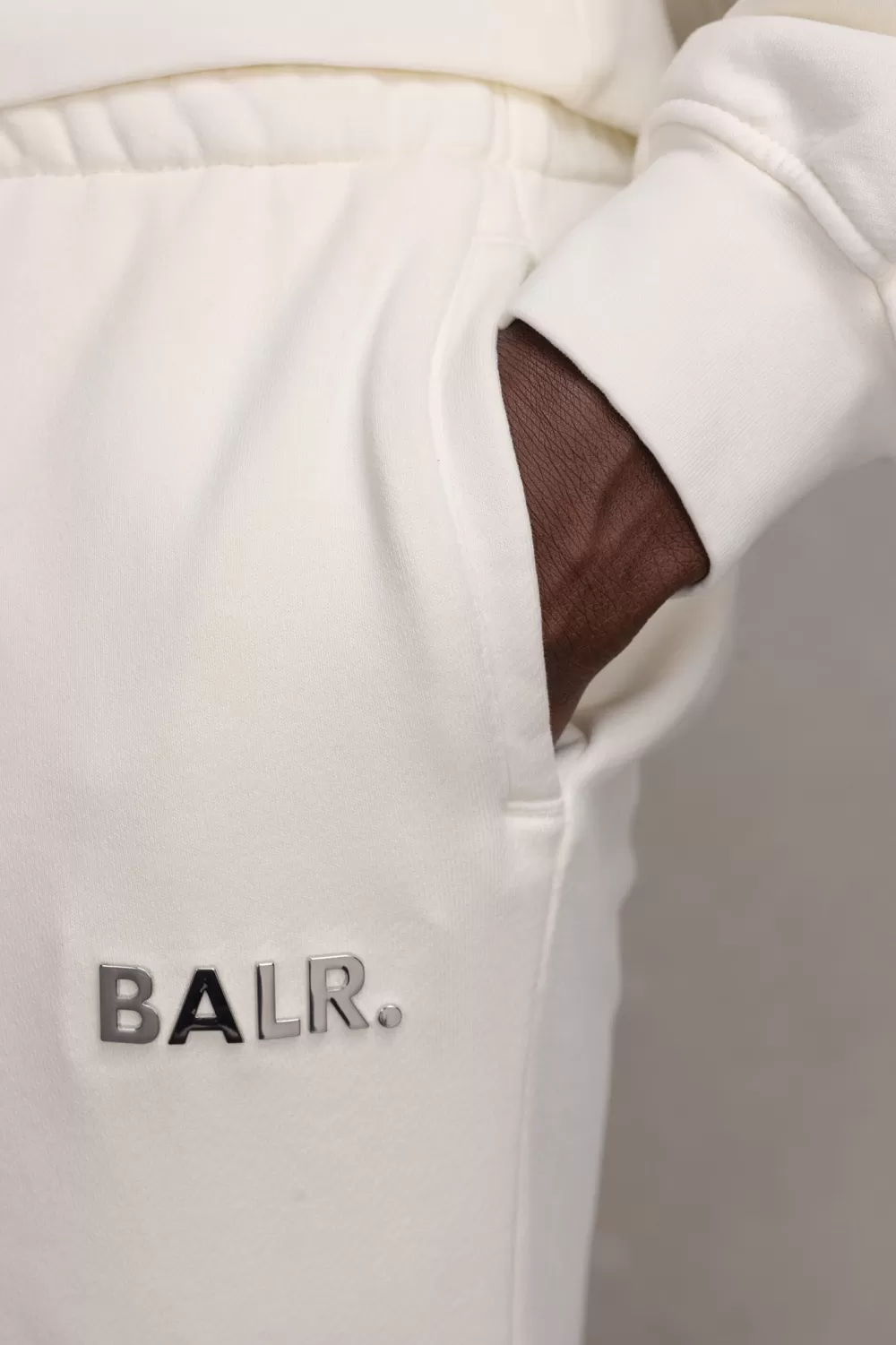 BALR. Regular Metal Brand Jogger Egret New