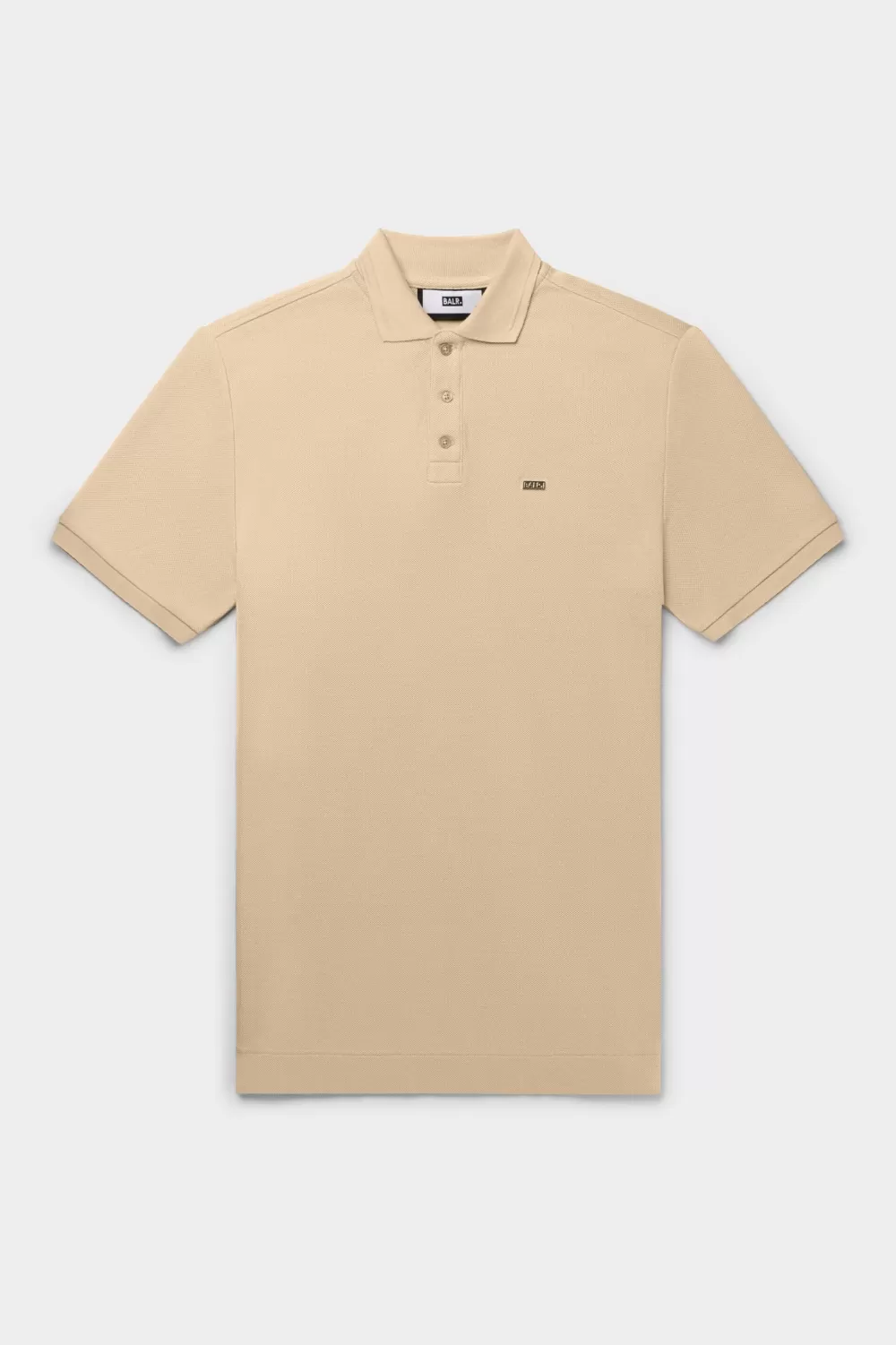 BALR. Sebastian Metal Brand Slim Polo Irish Cream Best